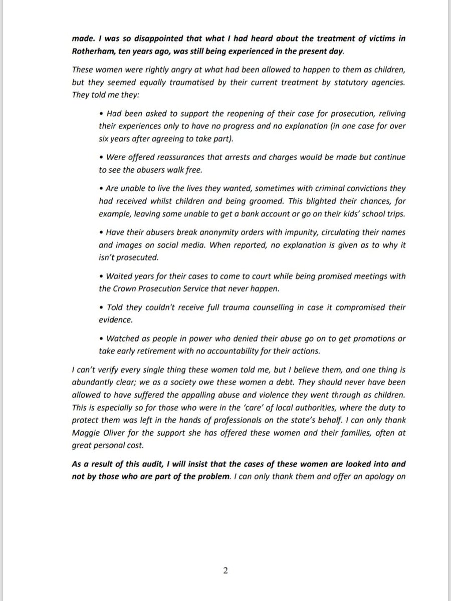 MaggieOliverUK's tweet image. Following on from the resignation from the โSurvivor Panelโ today of both @fionagoddarduk and Ellie Ann, I thought Iโd share the latest of hour letters we @TMOFCharity have sent to @jessphillips and the government since we worked with @Casey_Review in Feb and May this year.
Thisโฆ
