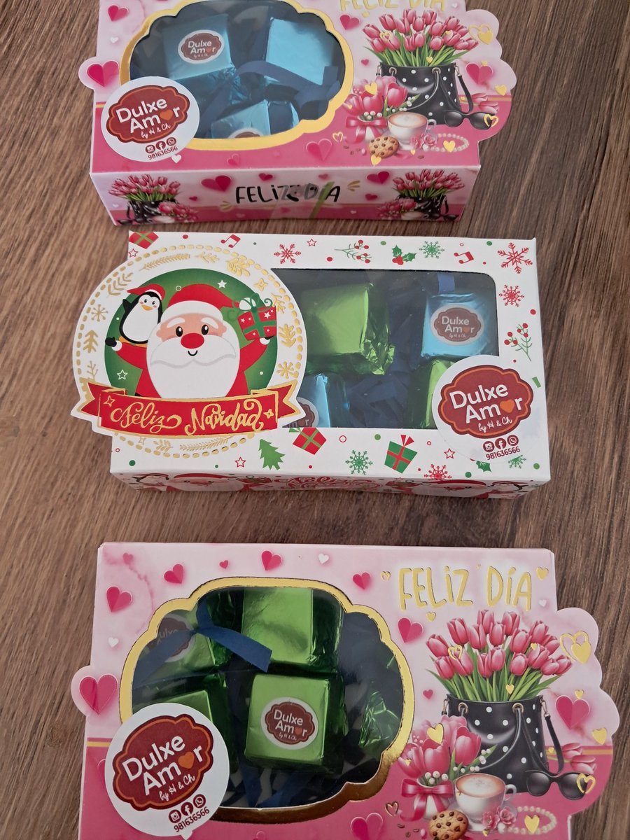 chabrusca's tweet image. Buen lunes Dulxe Amor Lovers tuiteros. #DulxeAmor #Lunes #Bombones #Cajitas #Navidad #CualquierOcasión #Emprendedora