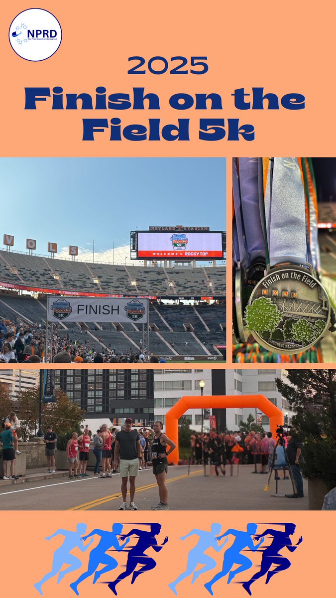 On the 3rd Saturday in October, a few of our employees ran the Finish on the Field 5k!🏃🏃🏼‍♀️Huge thanks to <a href="/knoxvilletrack/">Knoxville Track Club</a> for putting on an awesome event!

#FinishOnTheField #NeylandStadium #KnoxvilleRuns #Knoxville #NPRD #ClinicalResearch