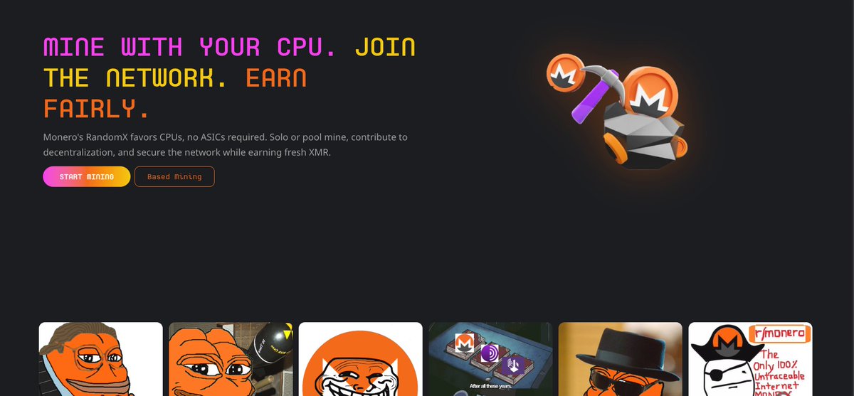 cryphorix's tweet image. xmr.wtf is looking nice.