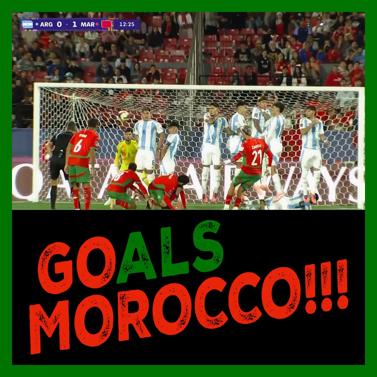 Congratulations to this outstanding Moroccan U20 <a href="/EnMaroc/">Équipe du Maroc</a> team—and to all of Morocco.  Go Morocco! Go Morocco! Go Morocco!  What is the next goal?  The @FIFA World Cup in June next year!