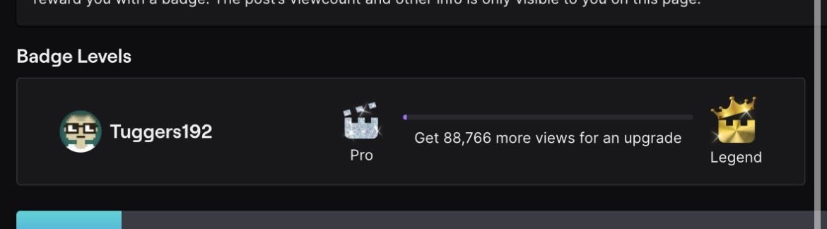 Recently been back to uploading my clips to Tik-Tok and hit a little milestone. Earned the Pro badge for views. Small but proud. #twitchstreamer #smallstreamer #GTARP #twitch