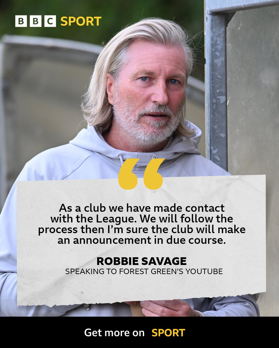Forest Green Rovers manager Robbie Savage has told his club’s media that they have made contact with the National League over the claimed abuse he says he received from Carlisle supporters during last Saturday’s 4-2 defeat. 

#bbcfootball #carlisleunited #forestgreen