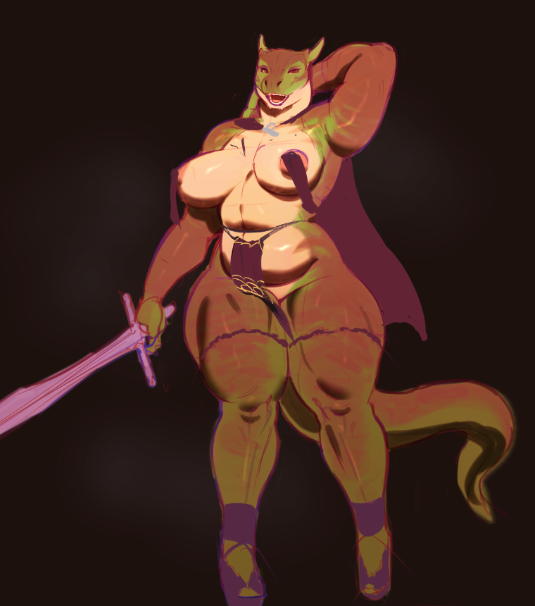 BOOBS! and unfinished outfit because i got distracted with another project