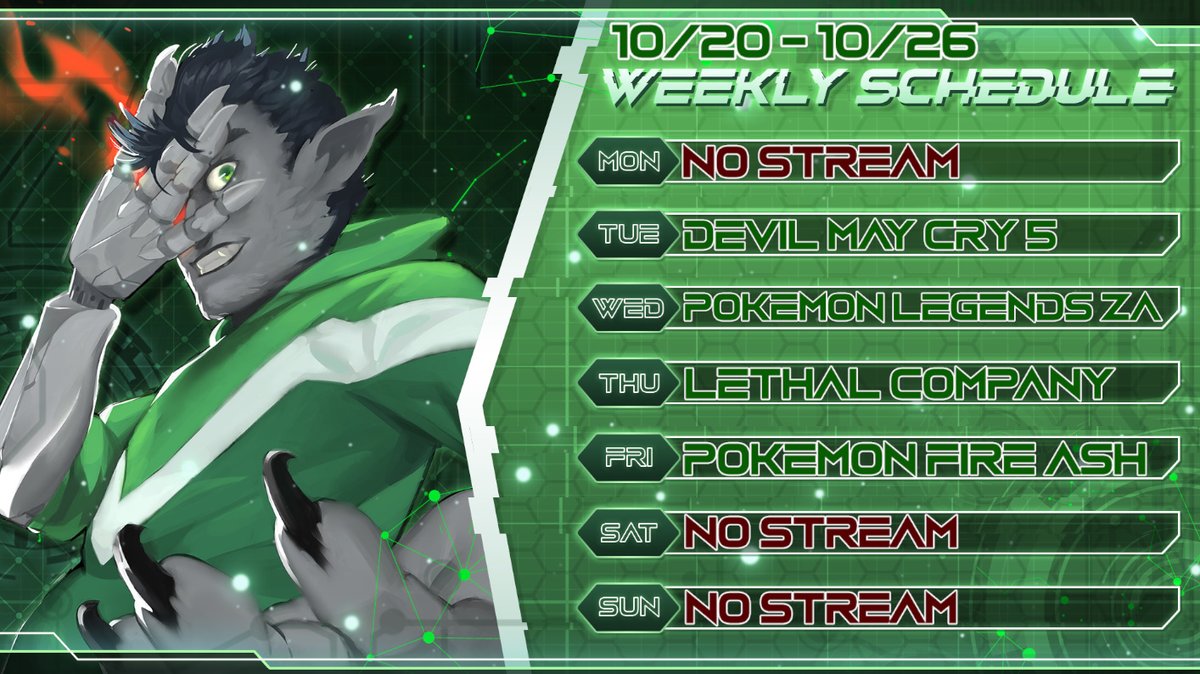 cybertechwarwf's tweet image. This weeks schedule!