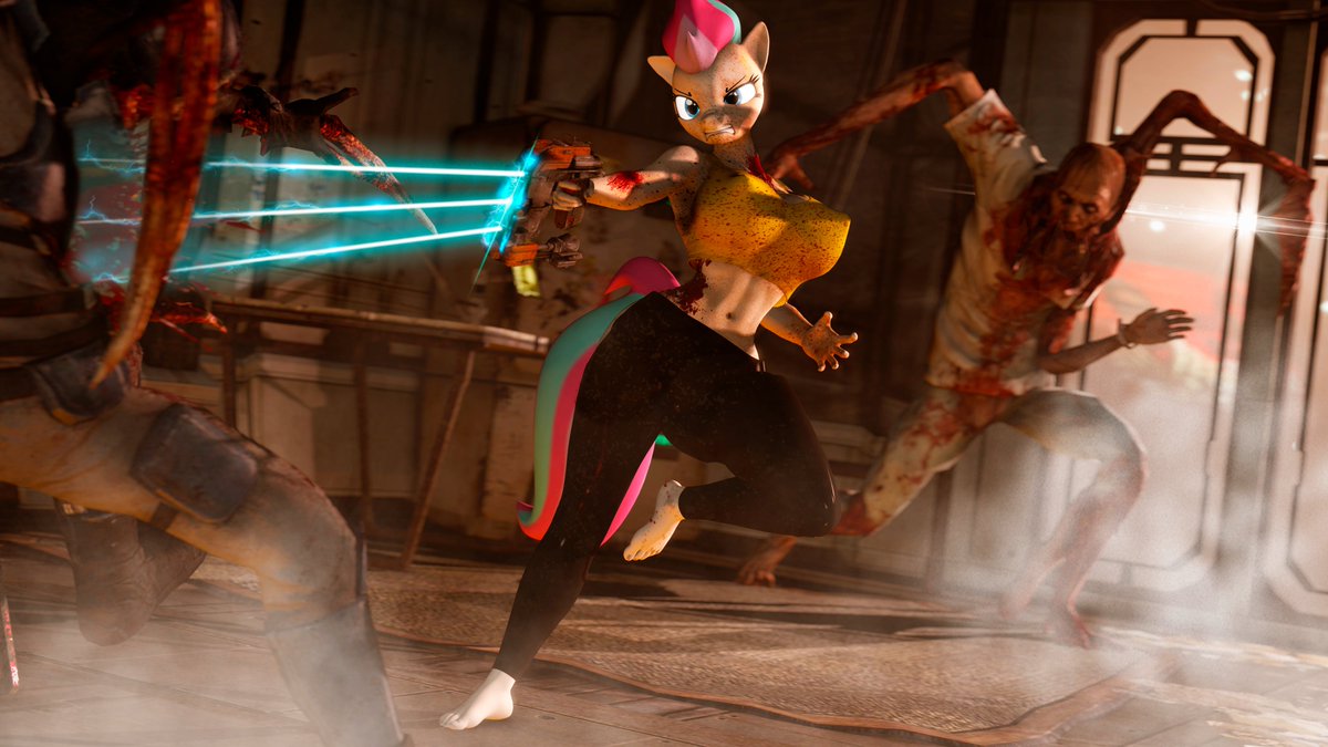 And since it’s spoopy month, how about Zipp on the USG Ishimura looking fine as ever?

Thanks again to <a href="/AizakkukunUwU/">aizakkuuwu.bsky.social</a> for this one!