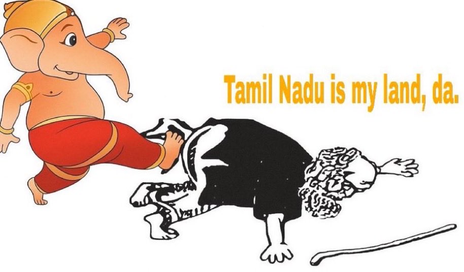 CosmoShiv_'s tweet image. Kanglu,TN is the land of the Great Raja Chola's not of the low life Periyar 🤡