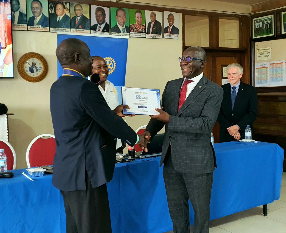 It's was so impactful hosting a seasoned Rotarian as PDG Xavier Ssentamu sharing wisdom on Economic Empowerment and Community Development with <a href="/RCMengo1988/">Rotary Club of Mengo</a>.
We were as well grateful having the DRRE visiting us close to our year of Leadership. 

#OneActAtAtime