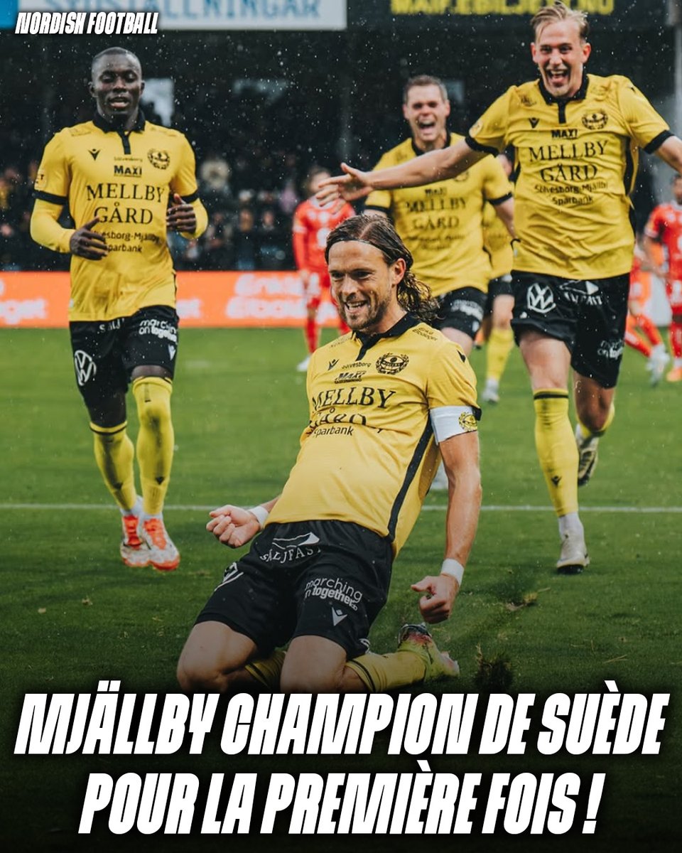 NordiskFootball's tweet image. MJÄLLBY ENTRE DANS L&apos;HISTOIRE !🤯🇸🇪

Ça y est ! C&apos;est fait ! Le petit village de pêcheur de 800 habitants est CHAMPION DE SUÈDE POUR LA PREMIÈRE FOIS DE SON HISTOIRE !🏆

Rendez-vous compte, c&apos;est de la folie... Quelle saison de dingue...⤵️

✅20 victoires
⏸️6 matchs nuls
❌1…