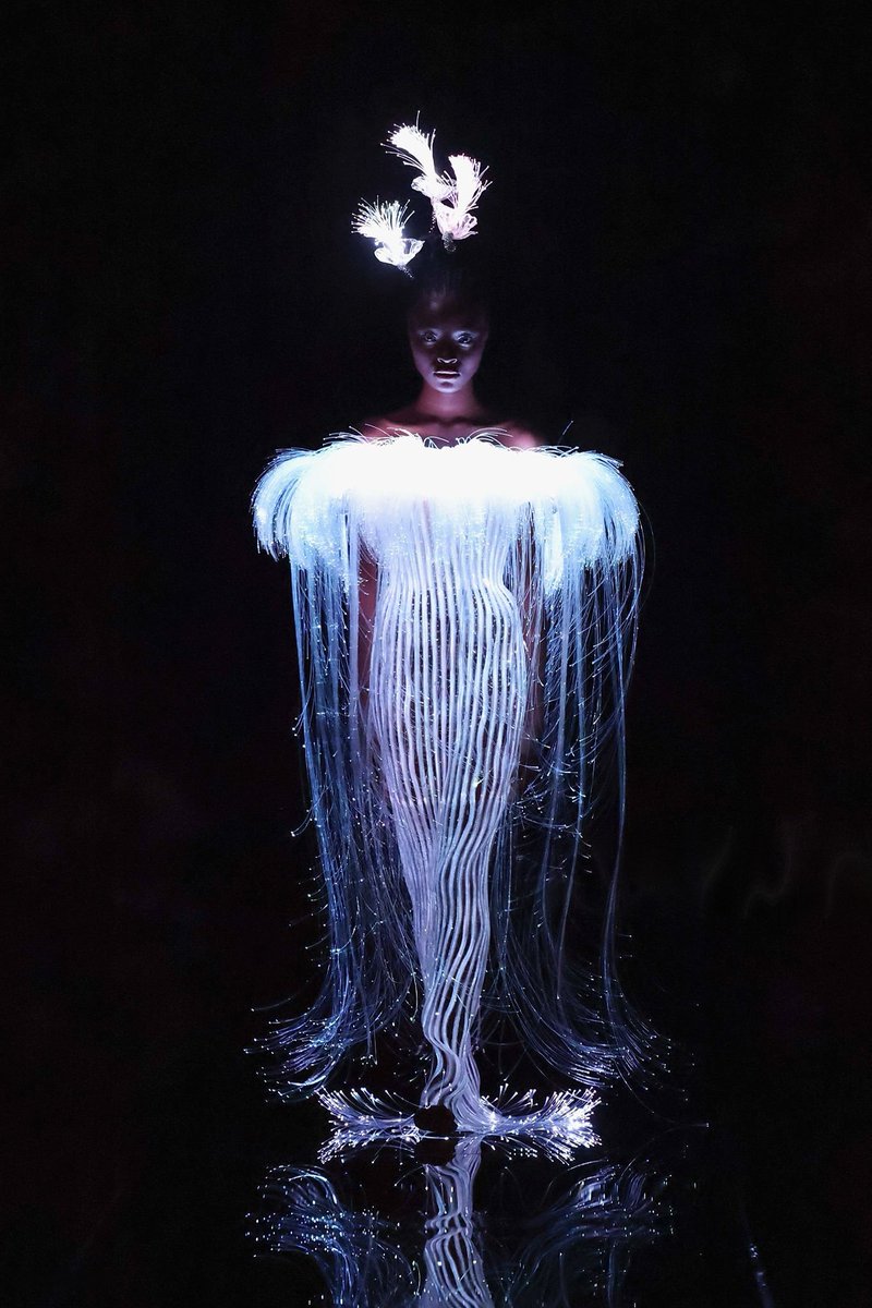 izzah_vl's tweet image. a complete look at guo pei ss&apos;26 couture titled &apos;gilternity: an everlasting radiance&apos; ⋆