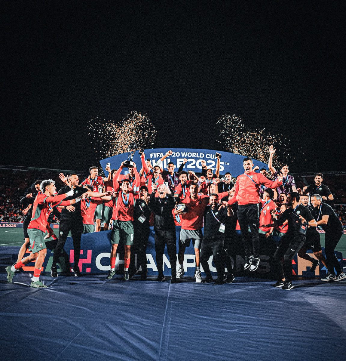 The Atlas Lions will be honored by King Mohammed VI tomorrow 🇲🇦🏆

Morocco’s Atlas Lions made history by beating Argentina in the FIFA U20 World Cup Final 🤩