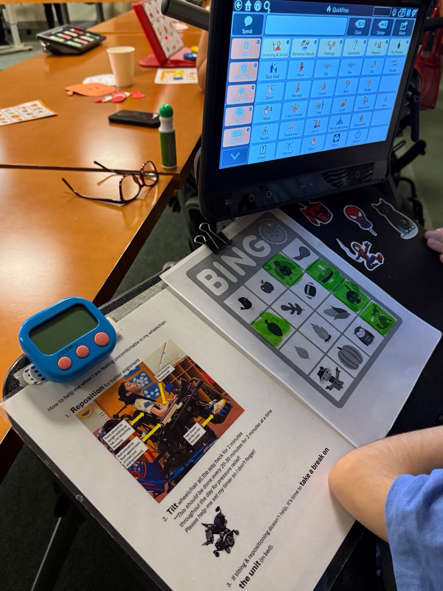 B-I-N-G-O... and fun for EVERYONE!
Our autumn-themed Bingo game was a huge hit this year, thanks to amazing Assistive Technology.  
Whether using a switch or eye gaze, kids of all abilities played side-by-side, cheered each other on, and even won some fun prizes! 
A huge shoutout