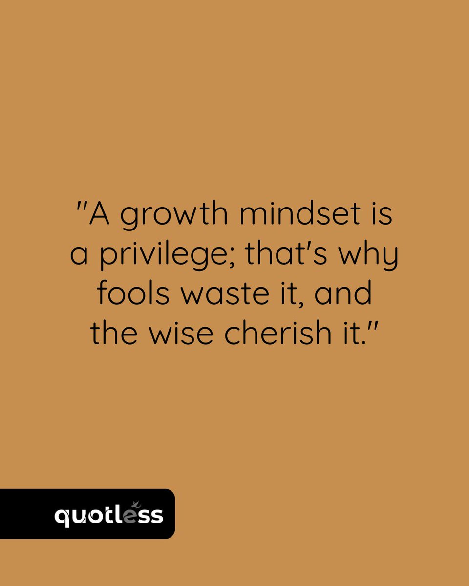 quotless's tweet photo. ✍️ A powerful perspective. The ability to learn, adapt, and grow isn't a given it's an opportunity. The question is, do you take it for granted or treat it as the gift that it is?

How will you actively cherish your growth mindset this week? Share one small step you're taking. https://t.co/ztA3Iv6umw