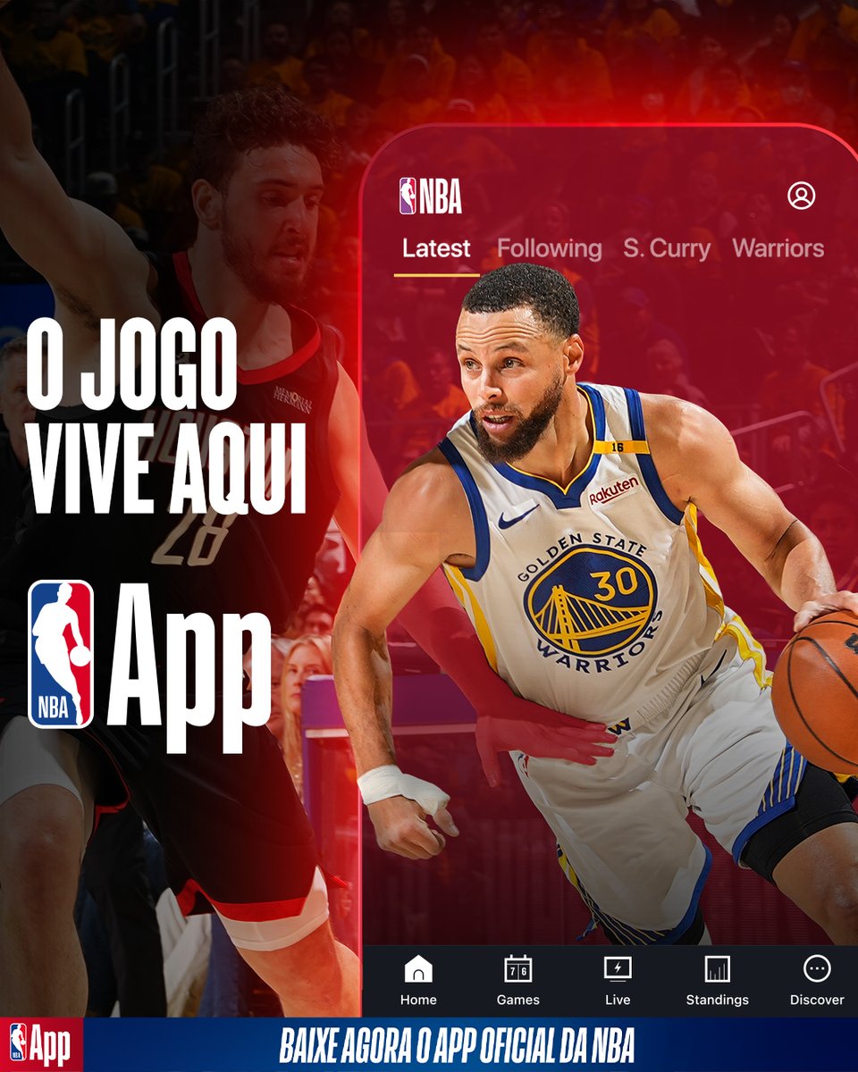 NBABrasil's tweet image. Comece a Temporada com a NBA na palma da sua mão! 🤳🔥

Baixe agora o App oficial da NBA! #NBAApp