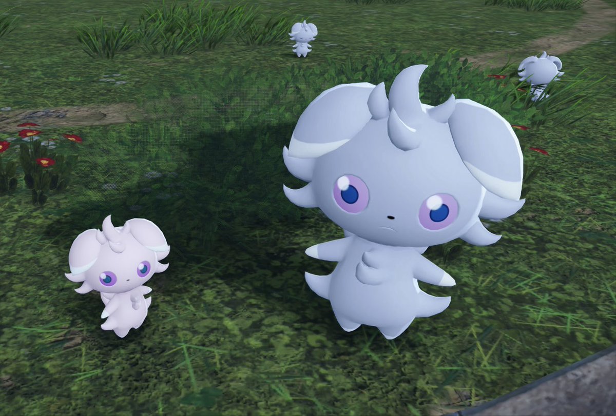 i called my shiny pink espurr Goldenglow! 🥹