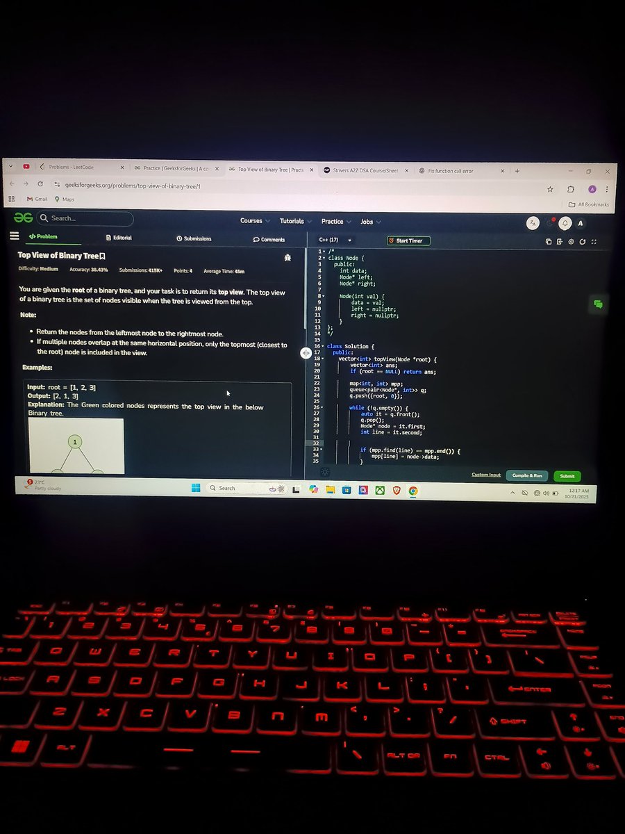 craft_withcode's tweet image. Day 41 of coding until I get a job!
✅DSA solved one binary search questions .
✅setup my laptop (never though would get error in set of vs code)
(Rest Enjoy diwali 🪔)
#100DaysOfCode #DSA #buildinpublic