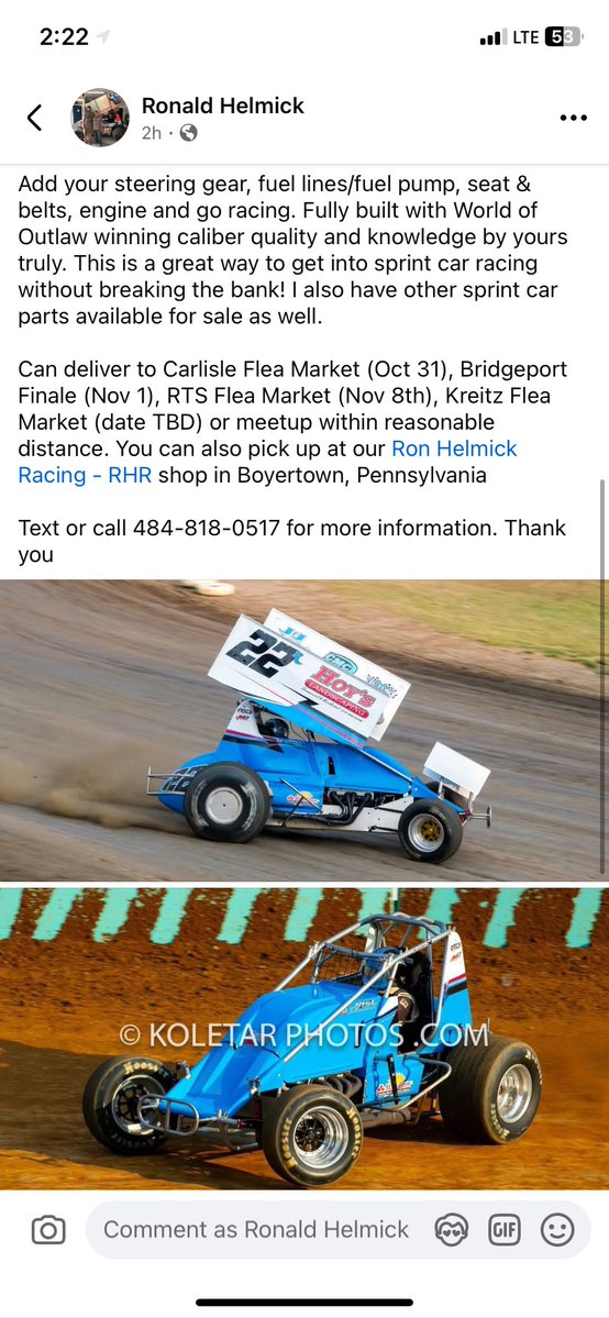 Ronald Helmick / Ron Helmick Racing-RHR (@helmick22r) on Twitter photo Selling off my 2014 <a href="/XXXRaceCo/">TripleX Race Co</a> 87/40.
Selling as a Frame/Body kit to almost complete roller. Price based on what level you’d like to buy it in.
HMU for more info and details Selling off my 2014 <a href="/XXXRaceCo/">TripleX Race Co</a> 87/40.
Selling as a Frame/Body kit to almost complete roller. Price based on what level you’d like to buy it in.
HMU for more info and details