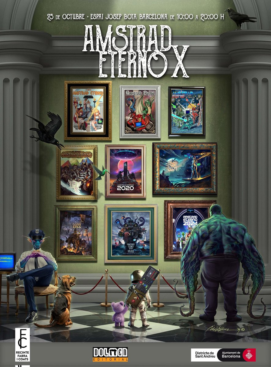 Este sábado por la tarde estará <a href="/LordFredPixel/">Daniel Celemín</a> en <a href="/AmstradEterno/">Amstrad Eterno</a> 

Llevará algún #malasombra de contrabando...