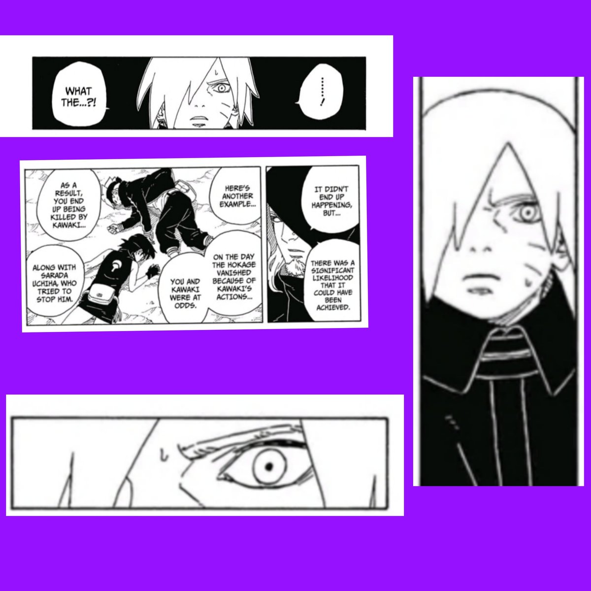 Inkssjo's tweet photo. My God, how similar these scenes are, how the look in the eyes of both BORUTO and INOJIN changes WHEN IT COMES TO THE PEOPLE THEY CARE ABOUT, THEY ARE IN DANGER...🔩🥗🎨🖌🌻
#BoruSara #Inohima https://t.co/zyt91Tll1Z