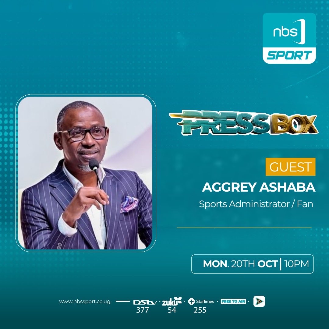 We are talking to <a href="/AshabaA/">Ashaba Aggrey</a> on #NBSPressBox 

Also catch the conversation on <a href="/afromobileug/">AfroMobile</a>! 

#NBSportUpdates