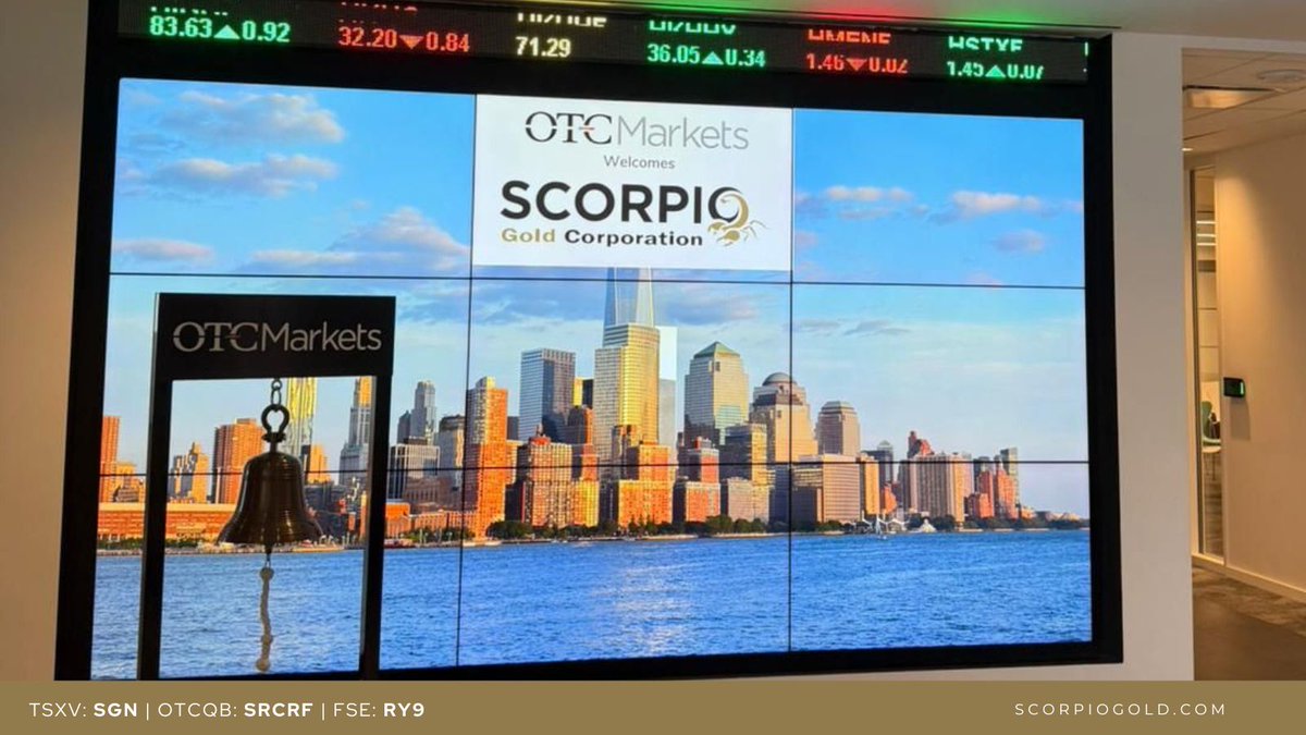 Something exciting is coming soon… 🎙️ Scorpio Gold's CEO, Zayn Kalyan, joined <a href="/OTCMarkets/">OTC Markets Group</a> for an exclusive interview you won’t want to miss. Dropping November 5th on Apple Podcasts and Spotify.

$SGN.v $SRCRF $RY9

#Podcast #OTCMarkets #MiningNews #GoldMining