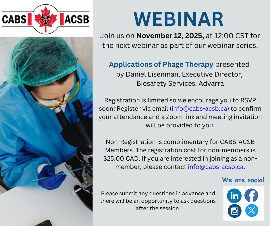 Canadian Association For Biological Safety tweet media