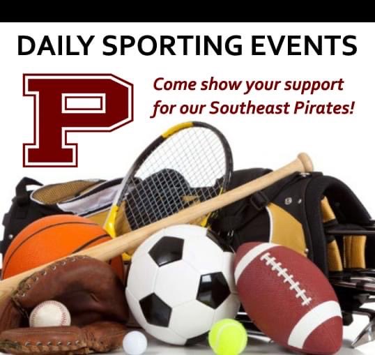 Southeast Pirates Sporting Events for Monday, October 20

Boys Varsity Soccer @ 7 pm
"OSHAA Tournament"
vs. Canton South
Away @ Canton South High School, 600 Faircrest St SE, Canton