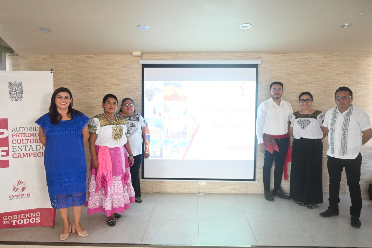 APCECampeche's tweet photo. El personal de la Dirección de Patrimonio Cultural Material e Inmaterial de la #APCEC, encabezado por la Mtra. Lucy Concepción Chan Miss, visitó con entusiasmo el Colegio Miguel Hidalgo, donde compartió con los alumnos de nivel preescolar la plática “Conociendo nuestra Entidad”. https://t.co/1S2Nv7qQEr