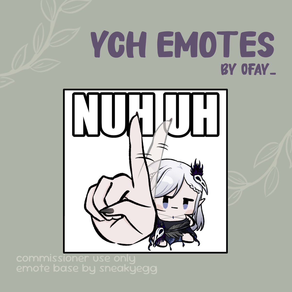 0fay_'s tweet photo. #VGenComm for SnootyDeath, thank you so much!! 🪶💀

#vtuber #emoteartist https://t.co/gKACbyeXYf