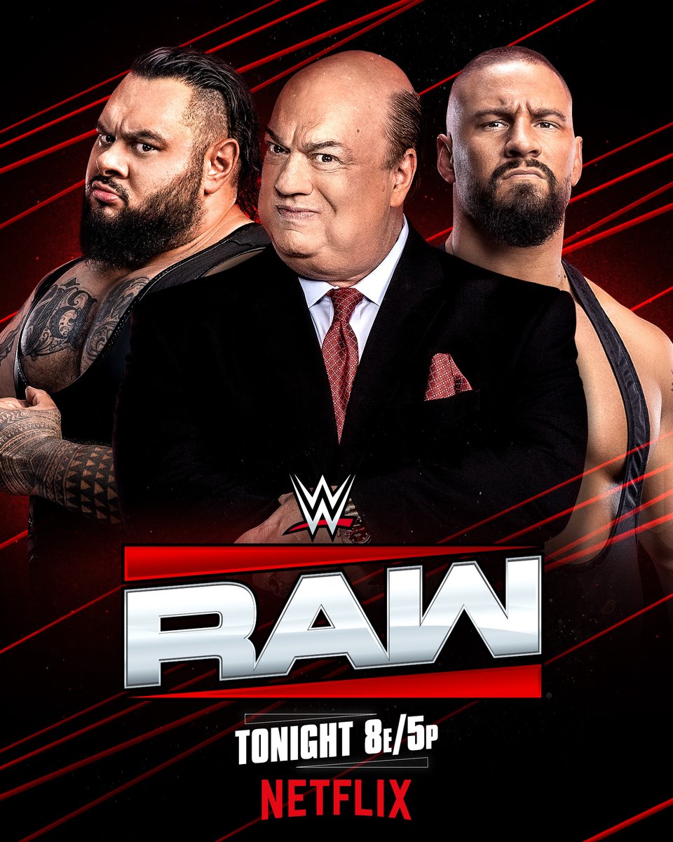 After last week's SHOCKING ending to #WWERaw, what is next for the trio of <a href="/BRONSONISHERE/">BIG BRONSON REED</a>, <a href="/HeymanHustle/">Paul Heyman</a> and <a href="/bronbreakkerwwe/">Bronson Steiner</a> when they appear TONIGHT in Sacramento? 

📺 8E/5P on <a href="/netflix/">Netflix</a>