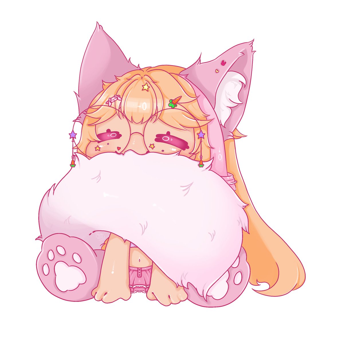 got to do a tail nom for my lovely friend <a href="/momoka_awoo/">• Momo ♡ | VTUBER •</a>