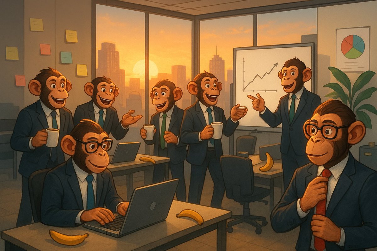 Mondays are for business, no monkeying around in the office. 

Back to work