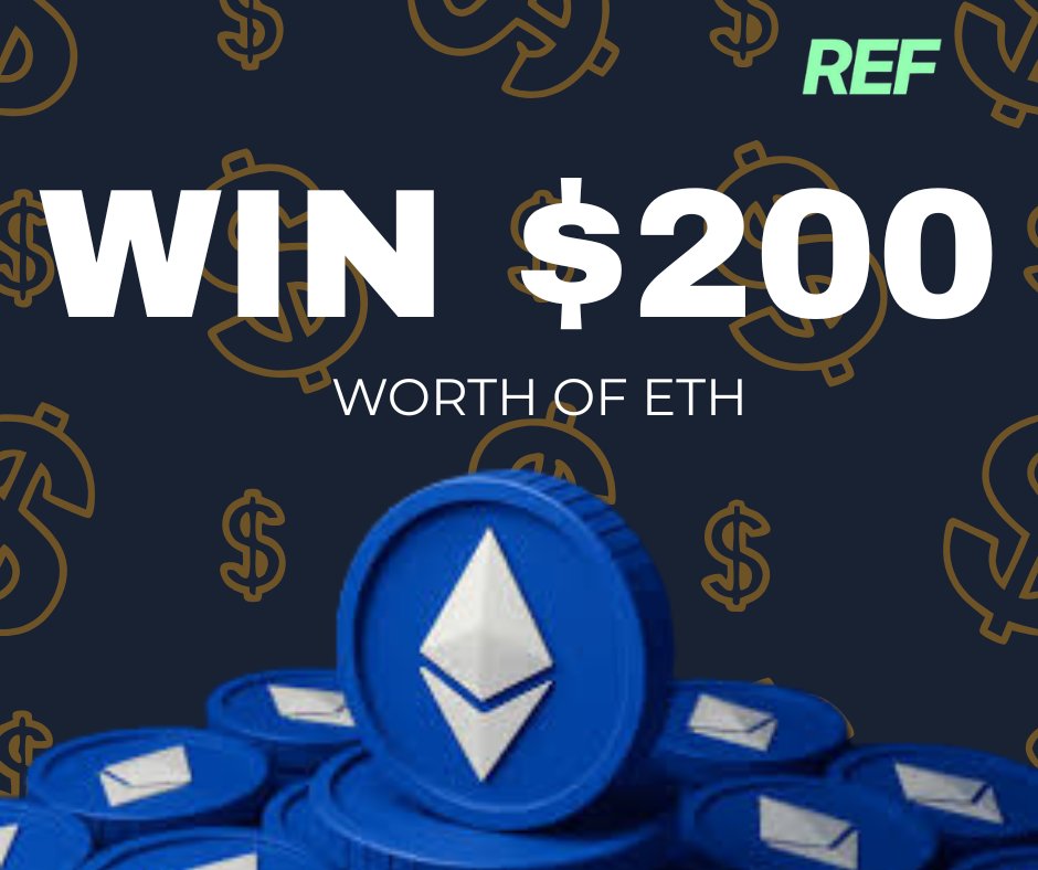 🚨 Giveaway Alert 🚨

Win $200 in $ETH 💵
How to join:
1️⃣ Follow us : <a href="/The_Ref_io/">REF</a> 
2️⃣ Like ❤️ &amp; Retweet 🔁 this post
3️⃣ Comment ✅

⏳ Duration: Only 48 hours!
Winner will be announced under this post  🎉