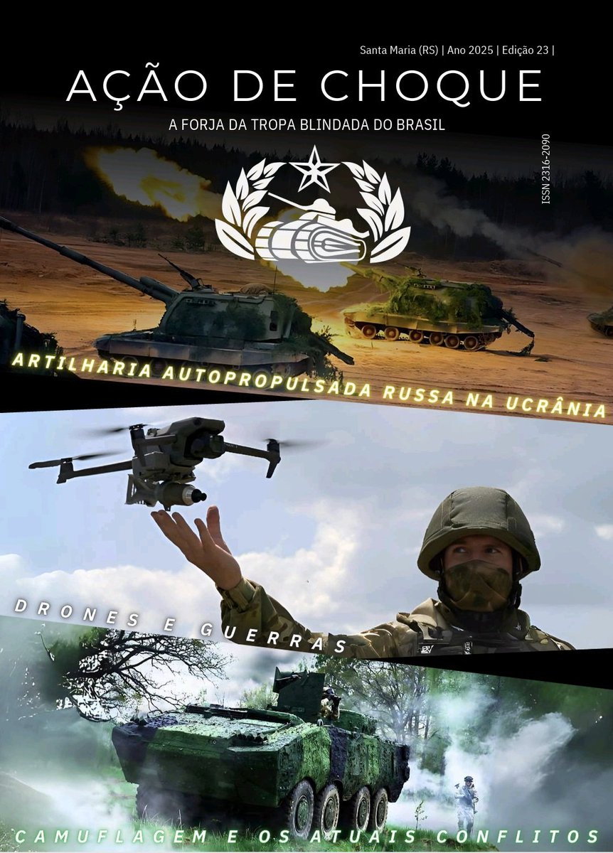 Defence 360° (@defence360) on Twitter photo O Centro de Instrução de Blindados General Walter Pires do 🇧🇷 <a href="/exercitooficial/">Exército Brasileiro 🇧🇷</a> publicou a Edição 23 da revista "Ação de Choque". Inclui artigos sobre a viatura blindada de combate 8x8 <a href="/LDO_Electronics/">Leonardo Electronics</a> Centauro II, e o uso da rede de camuflagem sintética pelas tropas blindadas. O Centro de Instrução de Blindados General Walter Pires do 🇧🇷 <a href="/exercitooficial/">Exército Brasileiro 🇧🇷</a> publicou a Edição 23 da revista "Ação de Choque". Inclui artigos sobre a viatura blindada de combate 8x8 <a href="/LDO_Electronics/">Leonardo Electronics</a> Centauro II, e o uso da rede de camuflagem sintética pelas tropas blindadas.