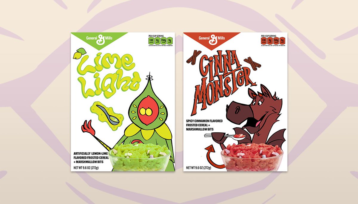 Had this cereal monster idea itching in the back of my head for a while now, so I put together a few quick ideas for how a few of them could go, lemme know if you have a favorite! #cryptozoology #cryptid #generalmillsmonster
