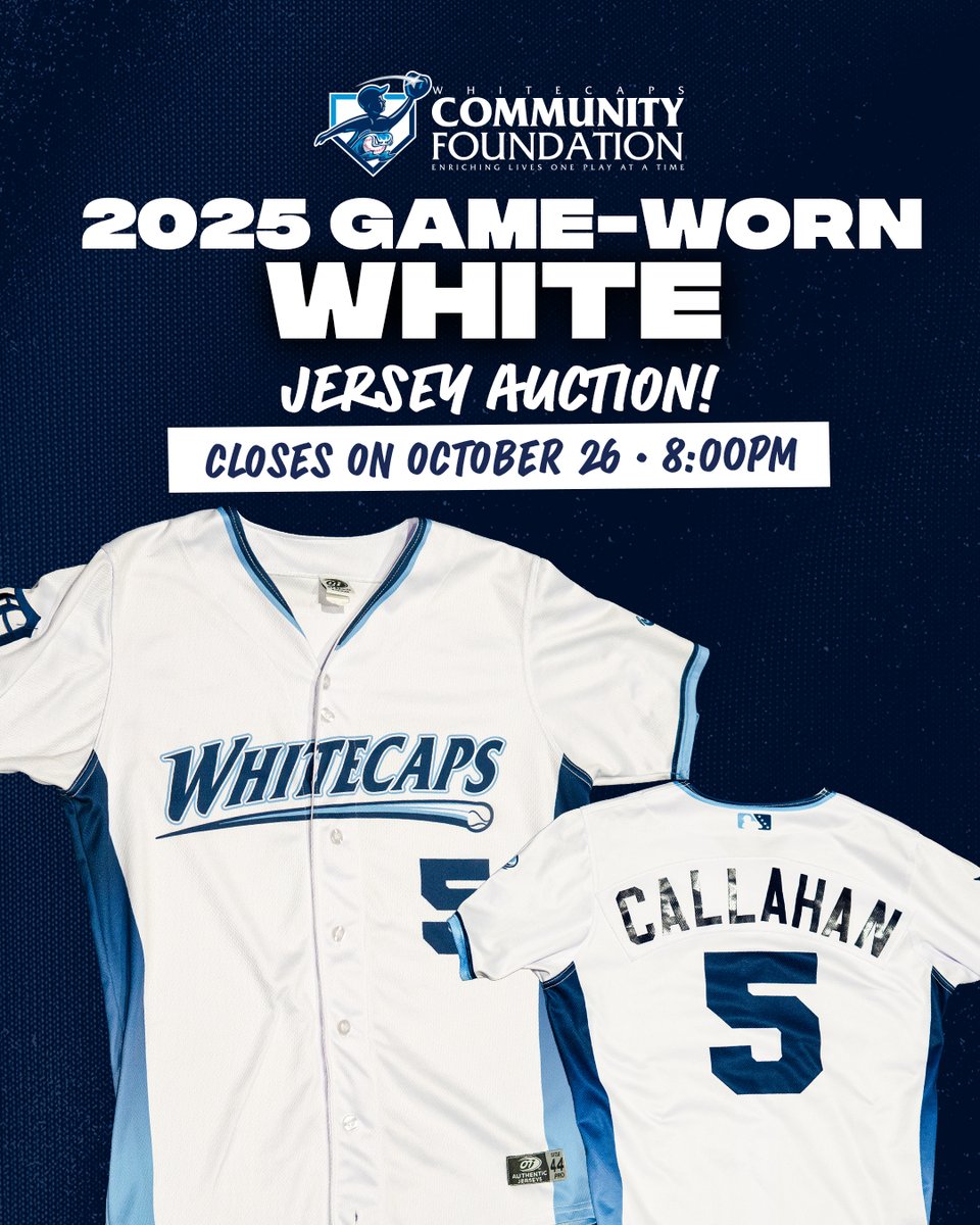 Who says you can't wear white after Labor Day?!

BID NOW on our Game-Worn Home White jerseys!  The auction is only open until Sunday at 8:00pm, so bid early and bid often!!!

TO BID:

Visit: capshome25.givesmart.com
Or TEXT: CapsHome25 to 76278