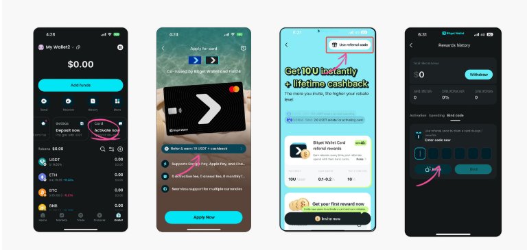 Perfect timing bro
today’s literally the final call for the <a href="/BitgetWallet/">Bitget Wallet 🩵</a> Card Referral Program

If you’ve been waiting to test real world crypto payments,now’s the moment
$10 per activation + lifetime cashback isn’t something you wanna skip