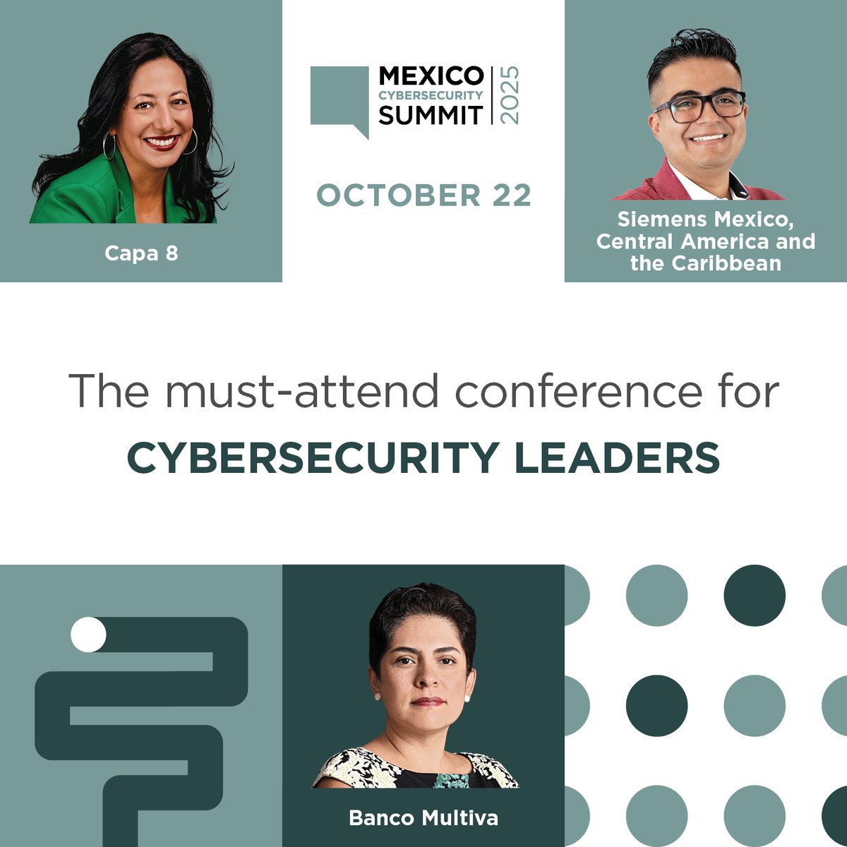 b2v_mx's tweet photo. The 7th edition of #MexicoCybersecuritySummit 2025 is the premier gathering for cybersecurity professionals, government officials, and industry leaders committed to protecting digital assets and critical infrastructure.

Register now: https://t.co/6mg6ZgvJ64 https://t.co/eCulNYBRul