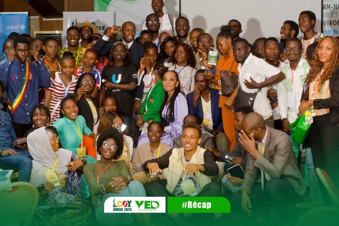 lcoycongo's tweet photo. 📅 Il y a 1 mois, s’achevait la 1ère #LCOYCongo2025 🇨🇬  
3 jours d’engagement, d’idées et d’actions portées par la jeunesse.  
🌍 Ateliers, simulation de COP, déclaration finale...  
La mobilisation continue !  
🌿 *Bassin du Congo, Bassin Solution.*  
#COP30 #YouthForClimate https://t.co/dasurzVgN2