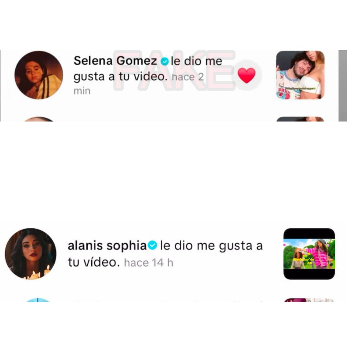 PopFactions's tweet image. Fans of the Homeschool dropout, Hailey Bieber, are now circulating fake screenshots of Selena Gomez liking a fan video on TikTok mocking Elsie Hewitt, Benny Blanco’s ex girlfriend.

Gomez hasn’t been on TikTok since spring of 2025 and all her accounts are managed by team via…