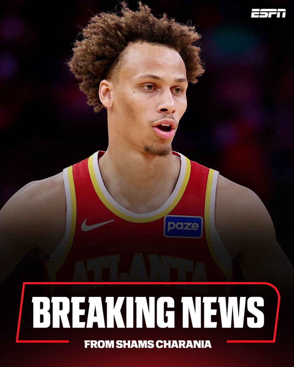 Atlanta Hawks All-Defensive guard Dyson Daniels has agreed to a four-year, $100 million rookie contract extension with the franchise, agent Daniel Moldovan of Lighthouse Sports Management tells ESPN. 