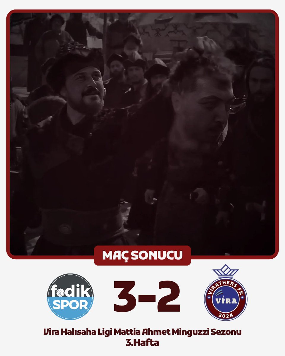 Çanak çömlek patladı!
Vira Halısaha Ligi Mattia Ahmet Minguzzi sezonunun üçüncü maçında, Virathers'ı mağlup ediyoruz.