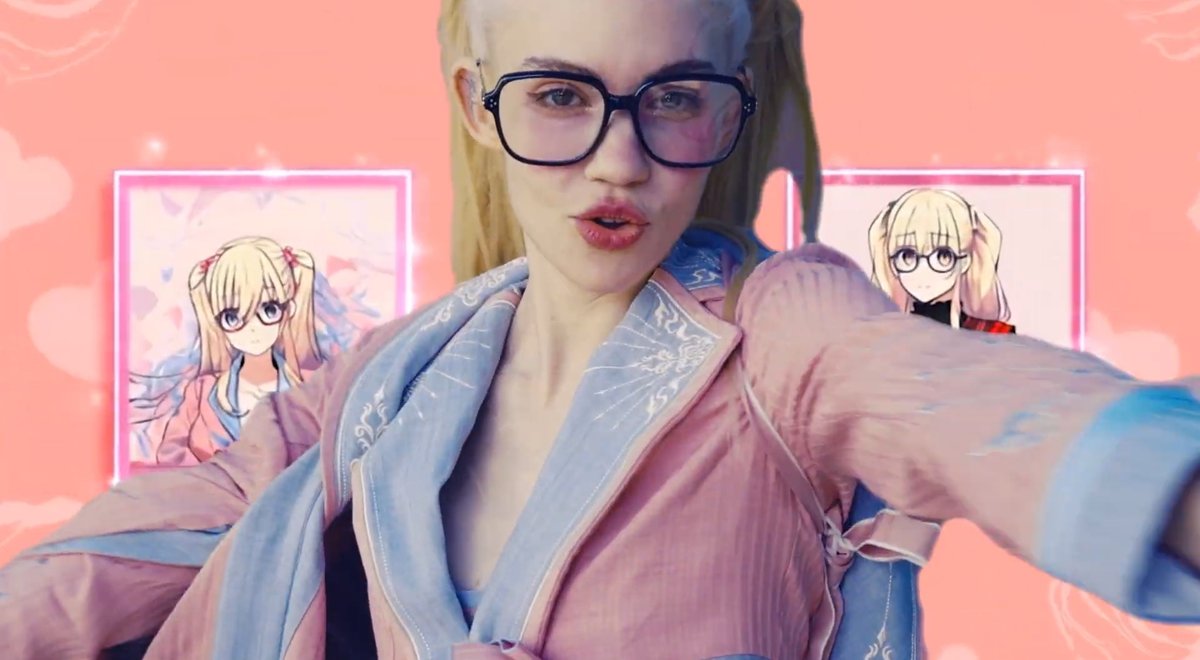 Grimes' appearance in 'Artificial Angels' mv, 2025