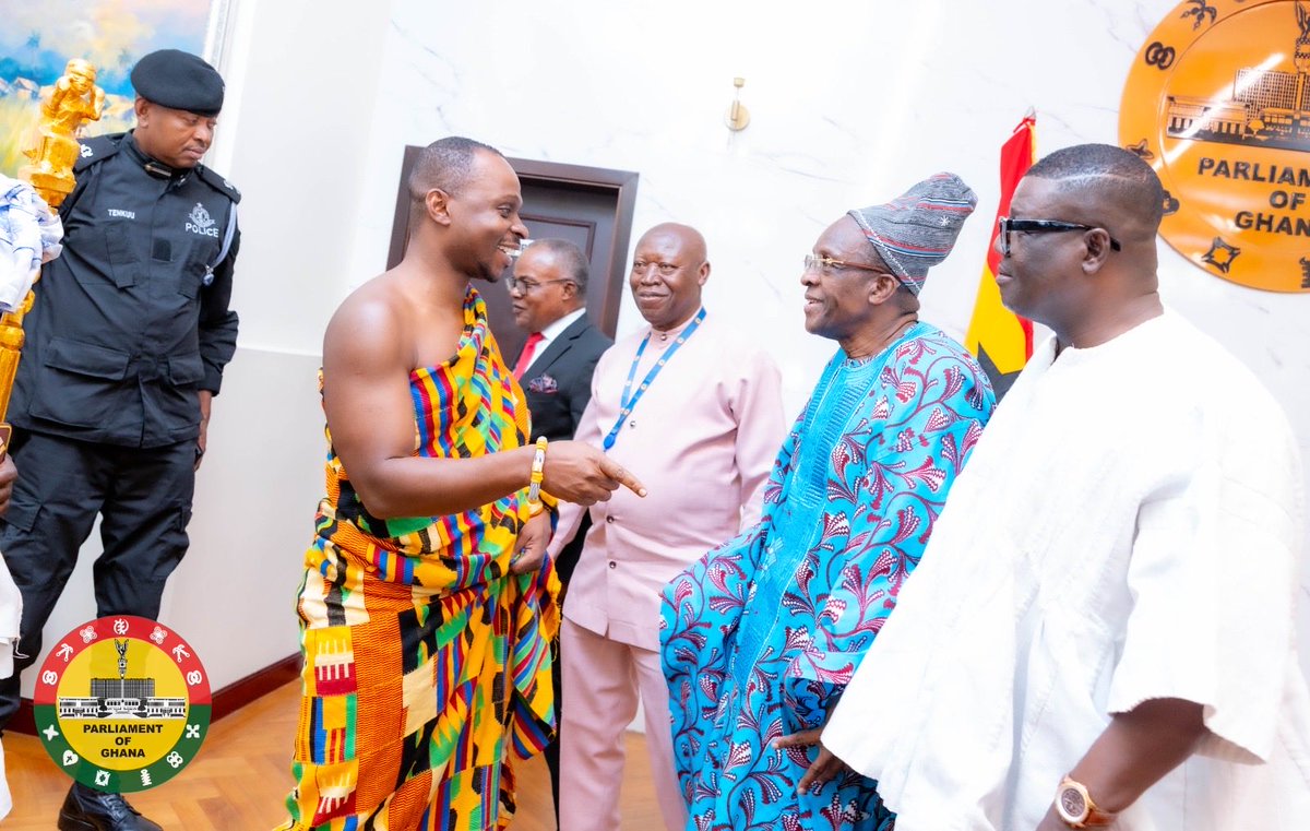 TOGBE AKU DOMPEH XI PAYS COURTESY CALL ON THE RT. HON. SPEAKER 
——————————————

1. Earlier today, I accompanied Togbe Aku Dompeh XI, the Paramount Chief of the Kpeve Traditional Area &amp; some of his Elders in Council from South Dayi to pay a Courtesy call on the Rt. Hon. Speaker of