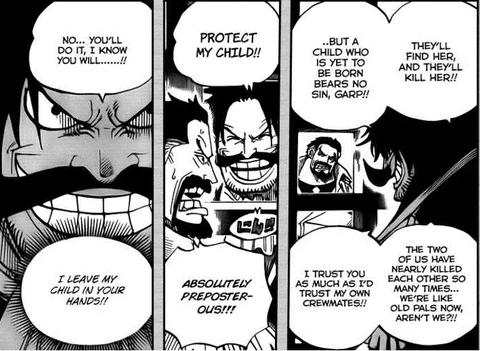 #OnePiece #OnePiece1163 #opspoilers

Rocks, Roger and Garp allying forces to fight Imu shows that they respected each other, despite being rivals.

When Rocks was domi-reversed and ordered to kill his family, Roger and Garp may have allied forces to protect his family.