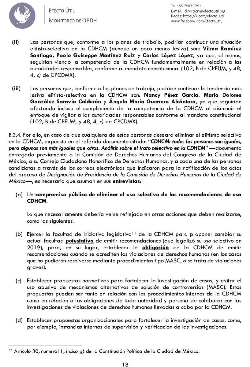 efecto_util's tweet photo. @nancyperez_g @CDHCMX @NashieliRamirez @jguerreromaya @peraltarbk @GarridoDiego_ @LeonorOtegui @oligarza3 @RosarioMorales_ @cisanunam @RocioCasasPalma @EliaAlmanzaA @AAtaydeR @royfid @LettyHaro3 @AsilegalMx @CDDMexico @LibreAccesoAC 6. ComisiónDDHH del @Congreso_CdMex  y Consejo Ciudadano Honorífico son corresponsables en designación de presidencia de @CDHCMX.

7. Lxs candidatxs deben comprometerse en su entrevista a eliminar las prácticas elitistas-selectivas de la @CDHCMX.

#NoMásTratoSelectivo en @CDHCMX https://t.co/ufmDH1uZPk