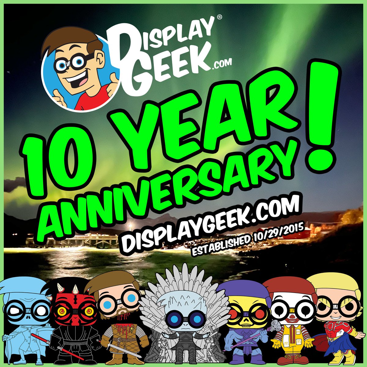 DisplayGeek's tweet image. 10 YEARS OF DISPLAY GEEK! 🥳
"What started as a coffee-fueled side hobby in a one bedroom San Diego apartment in 2015 turned into something much bigger...."
Read more about our story: displaygeek.com/blogs/news/tag…
#DisplayGeek #Funko #FunkoDisplays #PopProtectors #FunkoFunatics