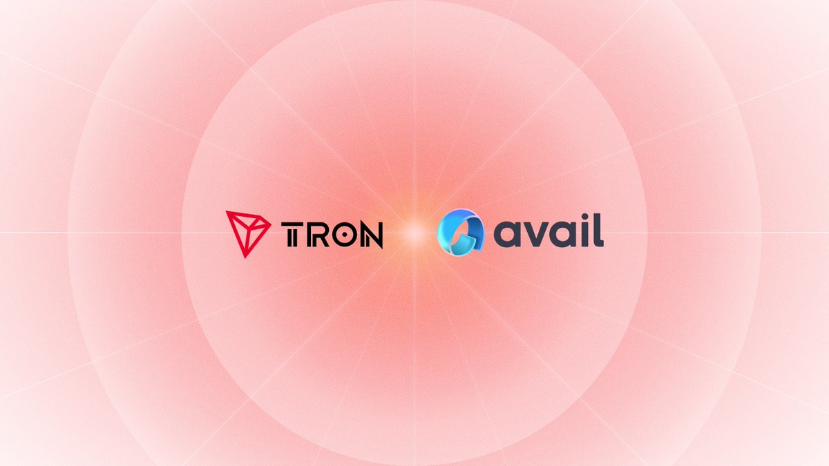 TRON and Avail Nexus integration announcement graphic