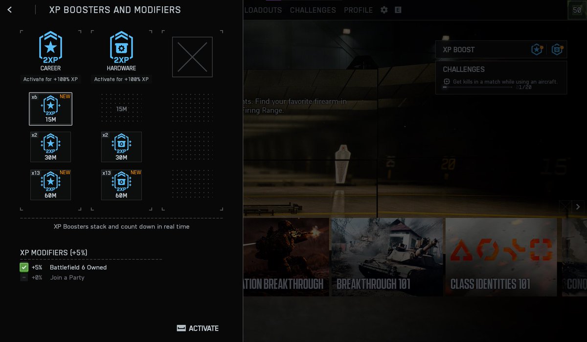 FMLskins's tweet photo. Got finally my two 12 x XP boost compensation @BattlefieldComm @Battlefield #battlefield6 #bf6 #xpboost #compensation https://t.co/h61mHLx6kf
