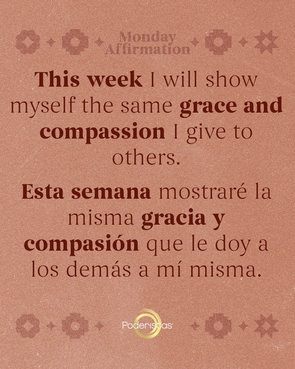 poderistas's tweet image. This is your reminder that in moments of frustration or stress, try talking to yourself as if you&apos;re talking to your inner niña and give the love and support you deserve.✨ #Poderistas